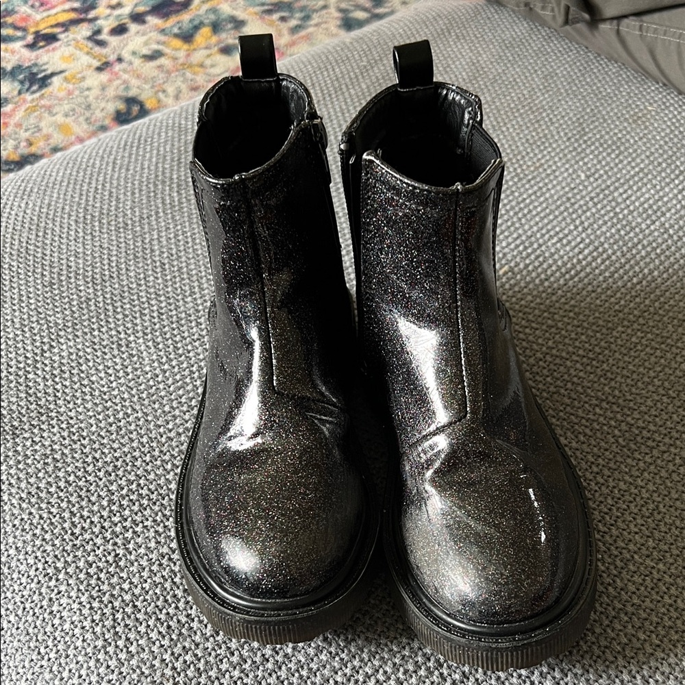 Steve Madden Glittery Black Kids Boots